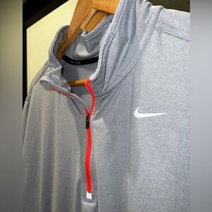 Nike Dri-Fit Element Gray Quarter-zip Pullover